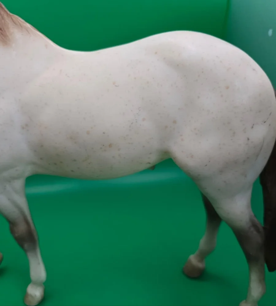 Elegant Cream and Brown Horse Figurine